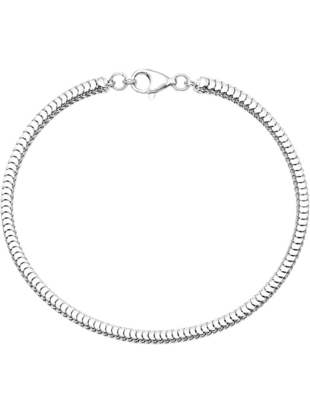 Sterling Silver 3.5mm Snake Chain Charm Bracelet for Women - Elegant & Versatile
